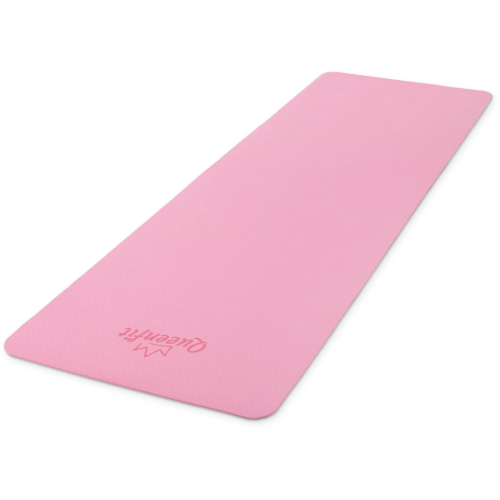 Коврик для фитнеса  Queenfit Premium TPE 0,5 см pink - фото №5